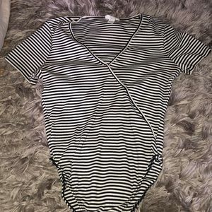 Black and white bodysuit